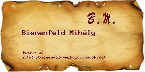 Bienenfeld Mihály névjegykártya
