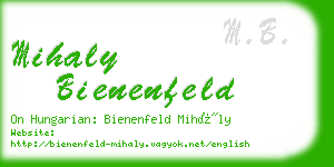 mihaly bienenfeld business card